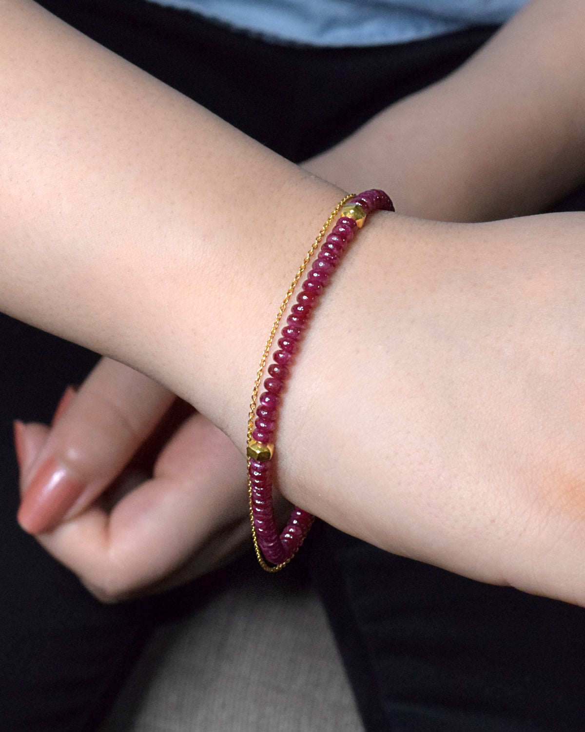 DIY Ruby Jewelry | Simple Bracelet Idea - YouTube